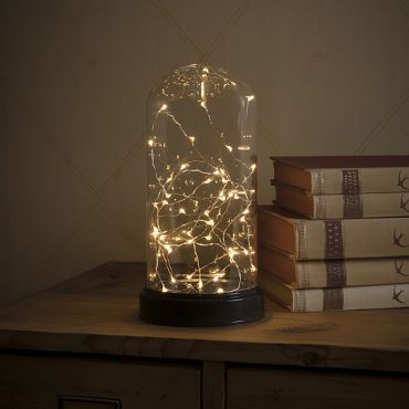 Konstsmide - decoratieve glazen ark - Ø 11,5 x 23 cm - zwart