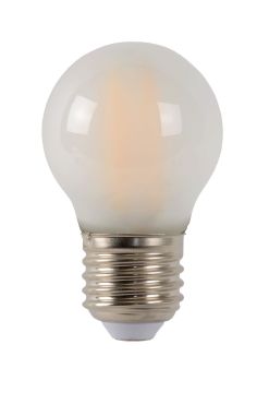 Lucide LED filament lamp - Ø 4,5 x 7,4 cm - E27 - 4W dimbaar - 2700K - albast