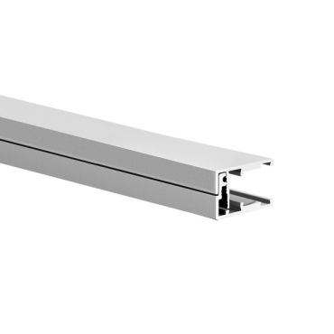 KLUS KRAV-05IN - LED-profiel voor glazen wanden met een dikte van 11,9mm tot maximum 13,5mm - 1,69 x 2,80 cm - geanodiseerd zilver
