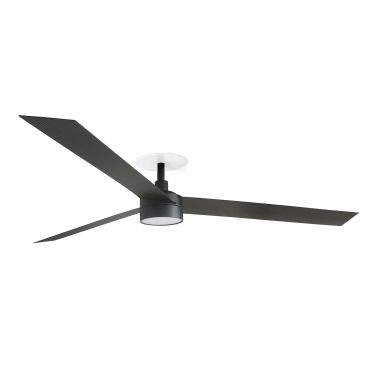 Faro Cruiser XL - plafondventilator met licht en inbouwrozet - Ø 160 cm - mat zwart