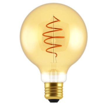 Nordlux LED filament lamp - Ø 12,5 x 17,8 cm - E27 - 5W dimbaar - 2200K - amber