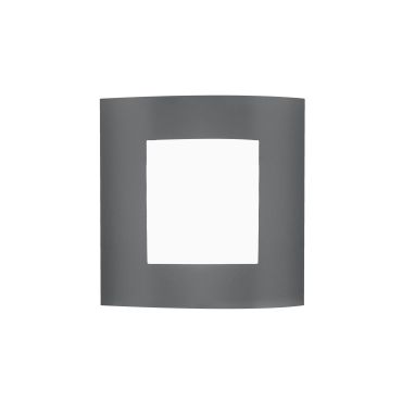 Nova Luce Zenith - buiten wandverlichting - 23 x 9,5 x 26,4 cm - IP44 - donkergrijs en wit