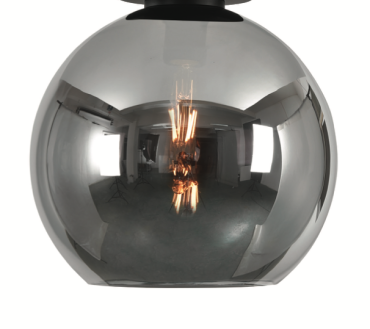Artdelight Marino - glazen lampenkap - Ø 25 cm - titan