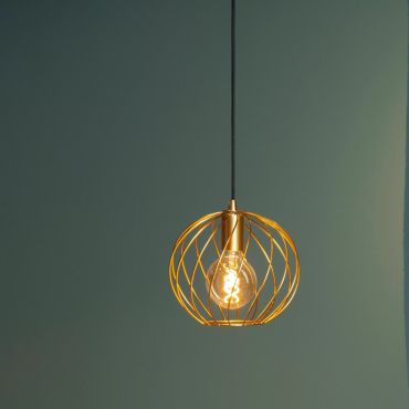 Lucide Danza - hanglamp - Ø 25 x 150 cm - goud