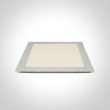 ONE Light Square Recessed Panel CCT V - inbouw plafondverlichting - 30 x 30 x 2,2 cm - 30W LED incl. - wit