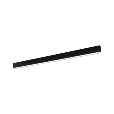Nova Luce Gent - lineair verlichtingsprofiel - 120 x 3,8 x 7 cm - 40W LED incl. - zwart - warmwitte lichtkleur