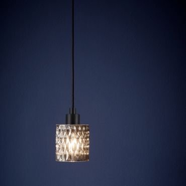 Nordlux Hollywood - hanglamp - Ø 10,8 x 317,7 cm - gerookt glas