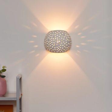 Lucide Gipsy - wandverlichting - 15 x 13 x 12,8 cm - wit
