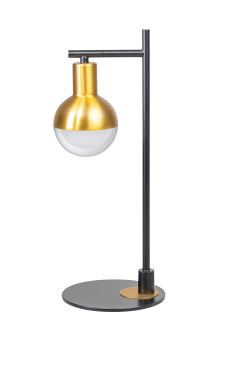 ETH Drop - tafellamp - Ø 10 x 41,5 cm - zwart en goud