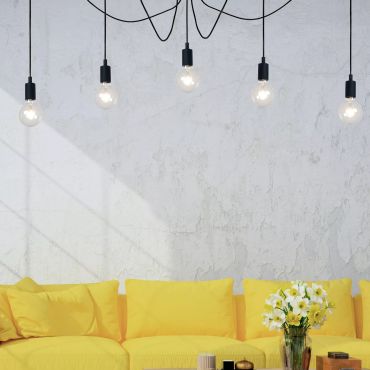 Lucide Fix Multiple - hanglamp - 400 x 200 cm - zwart