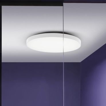 Nova Luce Perfect Profile - plafondlamp - Ø 80 x 10 cm - 80W dimbare LED incl. - wit