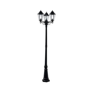 Searchlight Alex - lantaarnpalen - Ø 70 x 227 cm - IP44 - zwart