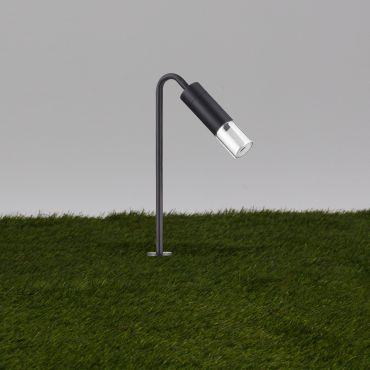 Nova Luce Aether - tuinpaal op piek - 17 x 51 cm - 5W LED incl. - IP65 - donker antraciet