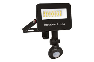 Integral LED Super Slim 2 - verstraler met bewegingssensor - 12,9 x 3,9 x 17,2 cm - 20W LED incl. - IP67 - zwart