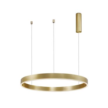 Nova Luce Motif - hanglamp - Ø 80 x 120 cm - 48W dimbare LED incl. - messing goud