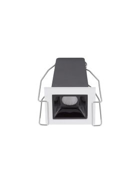 Nova Luce Akira - inbouwspot - 4,5 x 4,5 cm - 37 x 37 mm inbouwmaat - 3W LED incl. - zwart - warm wit