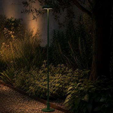 VK Lighting Jade - tuinpaal incl. voet en grondpiek - Ø 7 x 83,4 cm - 1W LED incl. - IP65 - groen