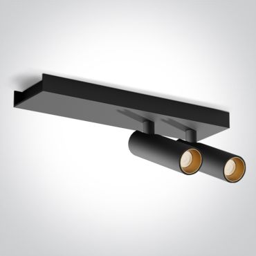 ONE Light Wall &amp; Ceiling LED - opbouwspot 2L - 25 x 7 x 10 cm - 2 x 5W LED incl. - zwart