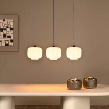 Lucide Medine - hanglamp - 90 x 25 x 159,7 cm - wit