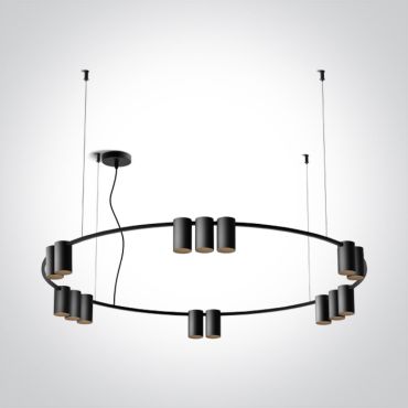 ONE Light Pendants - hanglamp - Ø 100 x 150 cm - zwart
