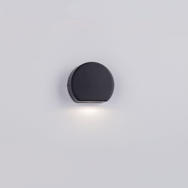 Nova Luce Sango - buiten wandverlichting - 10 x 8,5 x 3,5 cm - 4W LED incl. - IP54 - donker grijs