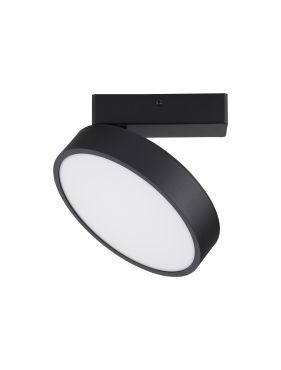 Nova Luce Perfect Profile - plafondlamp - Ø 20 x 9,5 cm - 20W dimbare LED incl. - zwart