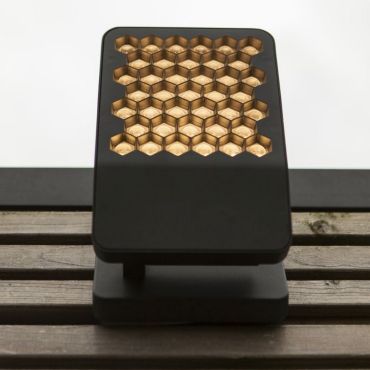 Lutec Atlantis - verstraler - 22,2 x 14,1 x 10,8 cm - 13,7W LED incl. - 4000K - IP54 - donker grijs