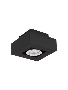 Nova Luce Robin - opbouwspot - 14,5 x 14,5 x 8,6 cm - zwart