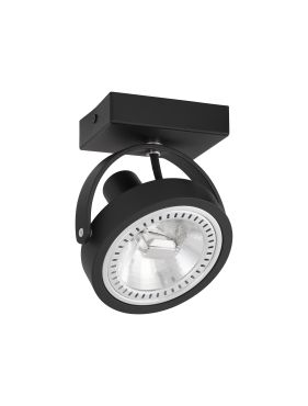 Nova Luce Thomas - opbouwspot - 6 x 19 x 14,5 cm - zwart