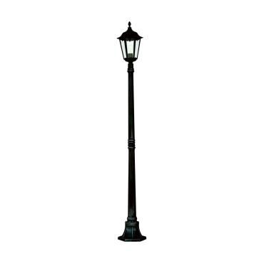 Searchlight Alex - lantaarnpalen - Ø 23 x 183,3 cm - IP44 - mat zwart