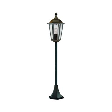 Searchlight Alex - lantaarnpalen - Ø 22 x 105 cm - IP44 - zwart