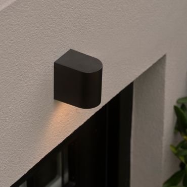 Nordlux Dion Single - buiten wandverlichting - 6,6 x 9 cm - IP44 - zwart