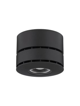 Nova Luce Lot - opbouwspot - Ø 10 x 7 cm - 15W LED incl. - zwart