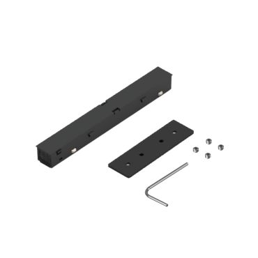 VK Lighting Eiva  - magnetisch railsysteem - elektrische en mechanische connector voor opbouwprofiel - zwart