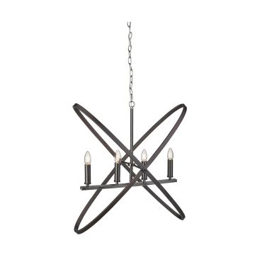 Searchlight Hoopla - hanglamp - 84 x 35 x 150 cm - tin en bruin