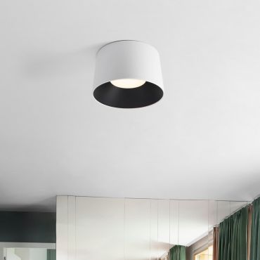 Nova Luce Atil - plafondlamp - Ø 50 x 30 cm - 35W LED incl. - zandwit en zwart