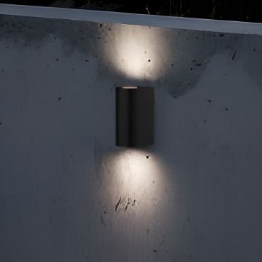 Nordlux Asbol - buiten wandverlichting - 6,7 x 15 x 9,5 cm - 6,5W LED incl. - IP44 - zwart