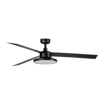 Faro Cruiser Tak 3 L - plafondventilator met licht - Ø 132 cm - mat zwart - 2700K
