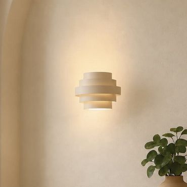 VK Lighting Aleria - wandlamp - Ø 37 x 26 cm - 3 stappen dimbaar - 11W LED incl. - beige