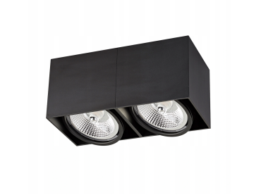 Zuma Line Box 2 - plafondverlichting - 12 x 13,5 x 26 cm - zwart