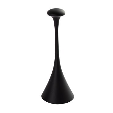VK lighting Trumpet - oplaadbare tafellamp - Ø 9,9 x 29,2 cm - 2,2W dimbare LED incl. - IP54 - zwart