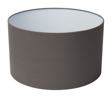 Projectlight Drum - lampenkap - Ø 40 x 23 cm - grijs katoen