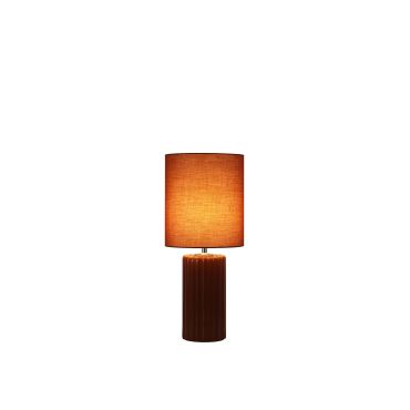 Searchlight Groove - tafellamp - Ø 22 x 51 cm - oranje