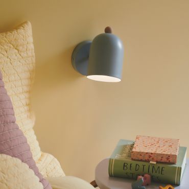 Nordlux Gaston - wandlamp - Ø 19,5 x 19,5 cm - blauw