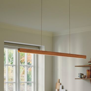 Nordlux Ilgas - hanglamp - 115 x 200 x 4,4 cm - 47W dimbare LED incl. - hout