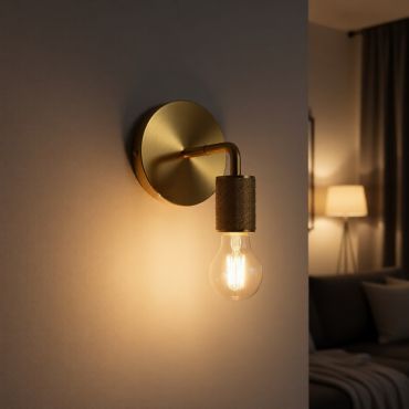 Nova Luce Royal - wandlamp - 12 x 12 x 15,5 cm - goud