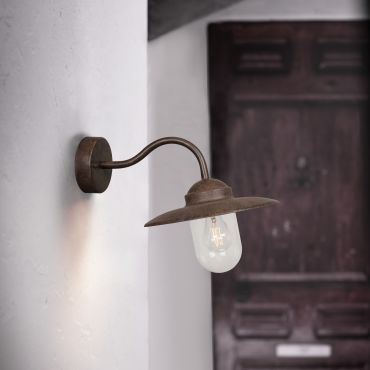 Nordlux Luxembourg - buiten wandverlichting - 27,5 x 27 cm - IP54 - roestig