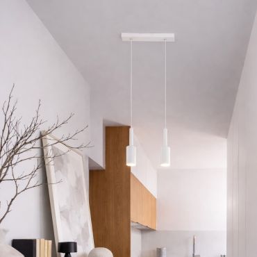 Nova Luce Joy - hanglamp - 30 x 3 x 200 cm - 14W LED incl. - zandwit
