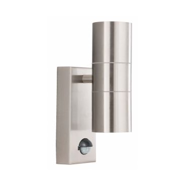 Searchlight Watford - buiten wandverlichting met bewegingsmelder - 7 x 21,5 cm - IP44 - roestvrij staal