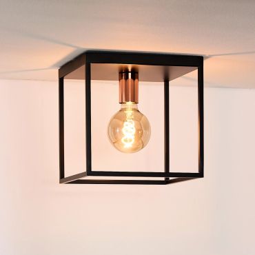 Lucide Arthur - plafondverlichting - 25 x 25 x 25 cm - zwart